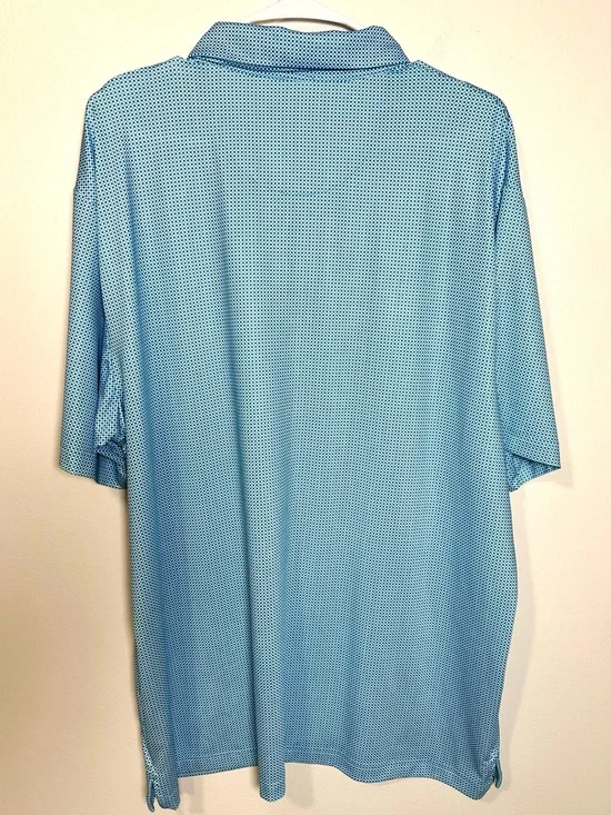 Callaway Light Blue check Opti Dri Polo Shirt Size XL - Picture 2 of 8